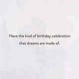 Contemporary layered laser cut Hallmark birthday greeting card with intricate floral designs and elegant craftsmanship.