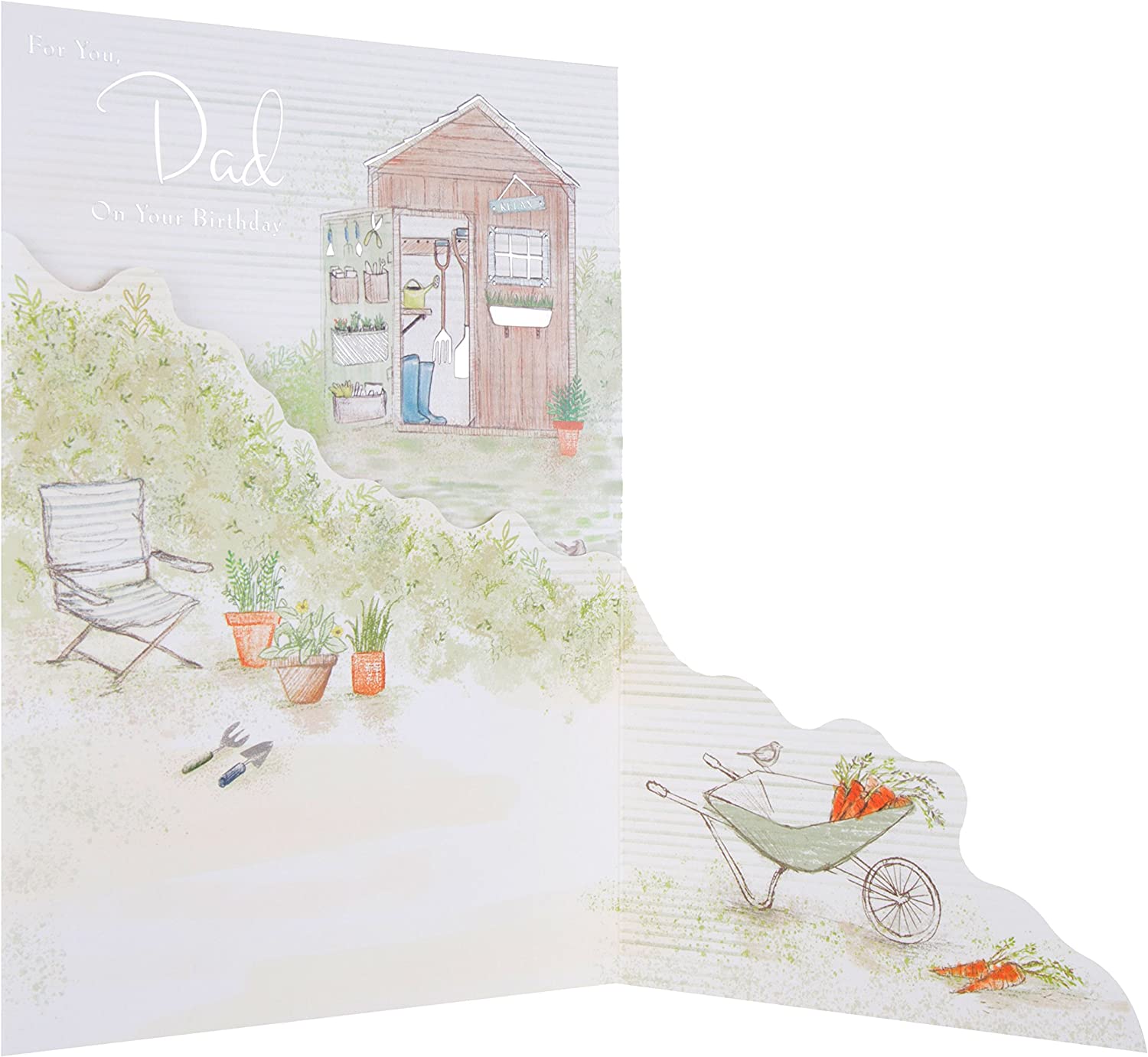 Hallmark Dad birthday greeting card titled "Wonderful" featuring colorful, heartfelt design for celebrating fathers.