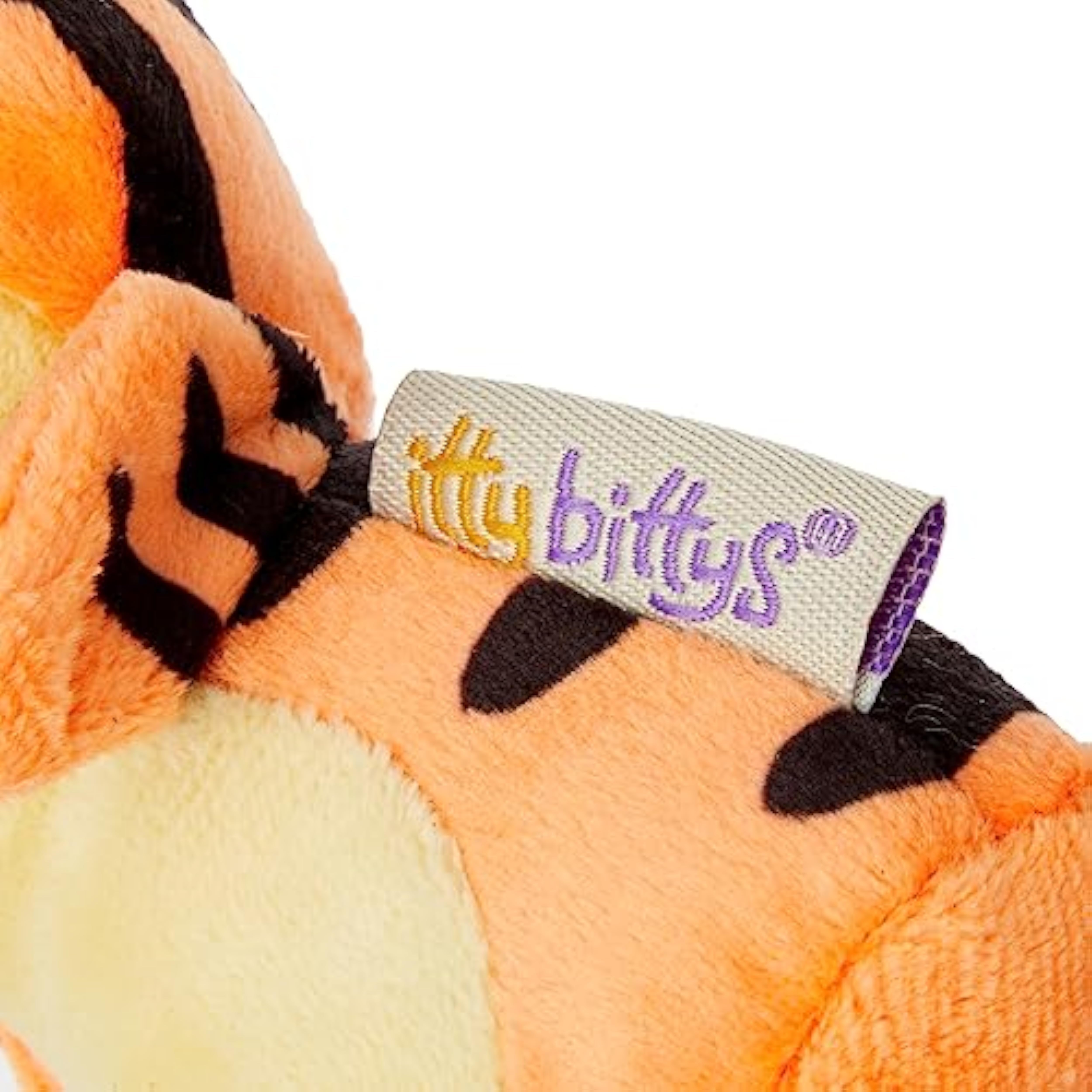 Hallmark Disney Winnie the Pooh Tigger Itty Bitty Soft Toy greeting card featuring colorful Tigger illustration and soft plush design.
