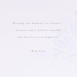 Hallmark elegant 3D daughter and son-in-law anniversary greeting card with intricate design and heartfelt message.