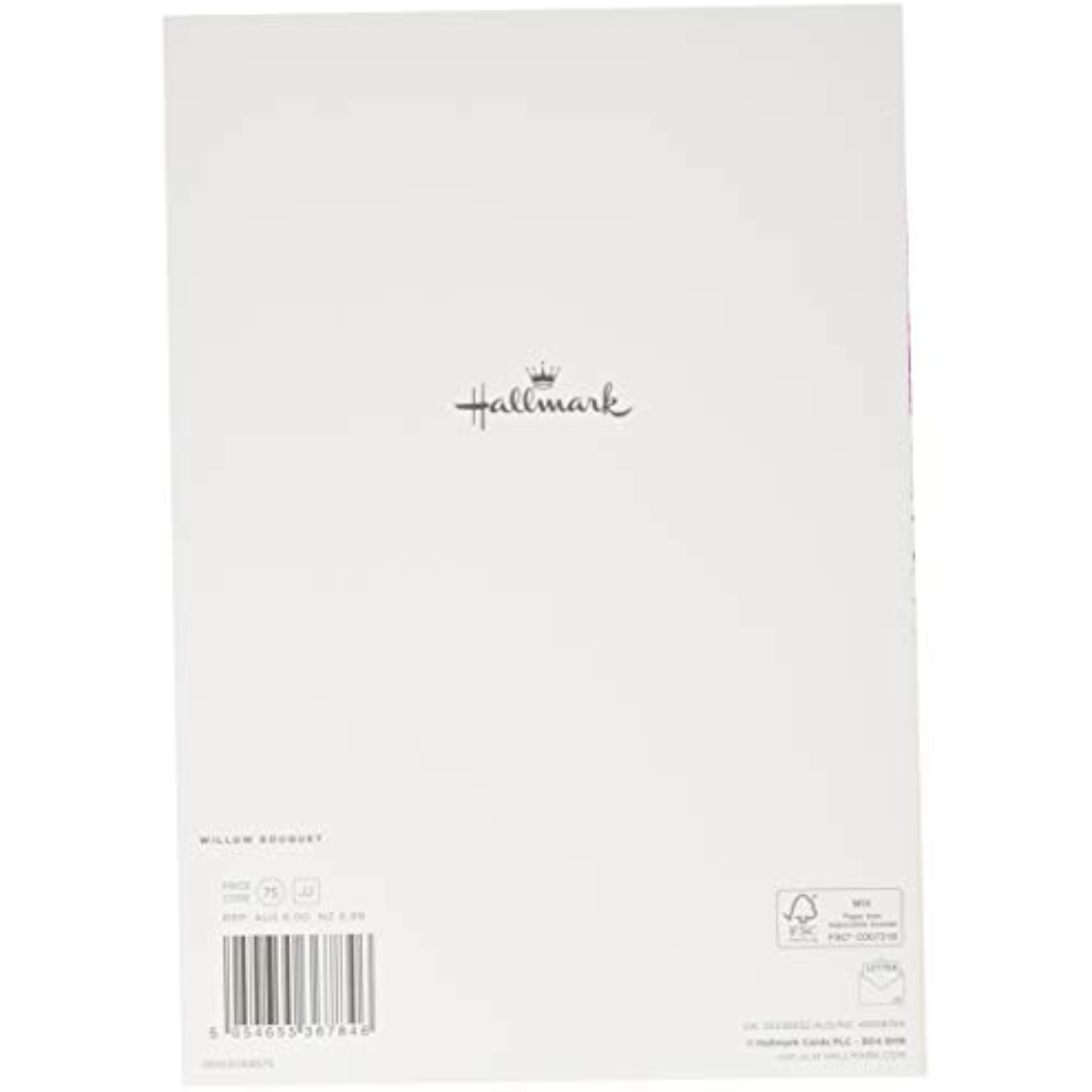 Embossed floral 70th birthday greeting card by Hallmark, featuring elegant floral design and classic style.