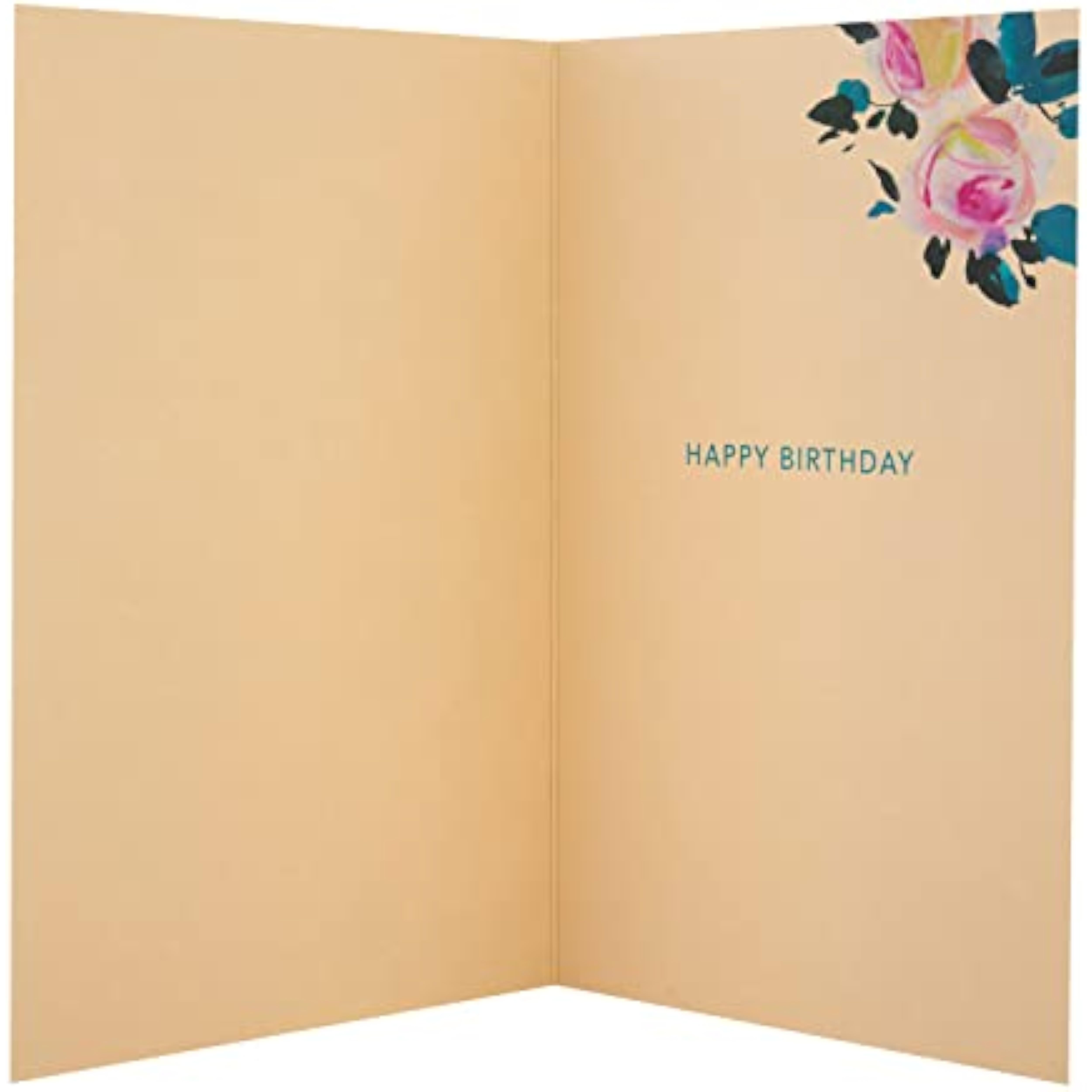 Elegant floral gold greeting card for friends, featuring intricate floral designs and gold accents, by Hallmark.