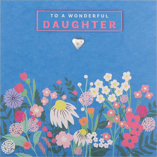 Hallmark floral bloom daughter birthday greeting card with colorful flower design and heartfelt message inside.