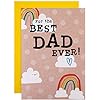 Hallmark fold-out Father's Day greeting card with a color-in banner and heartfelt design for celebrating dads.