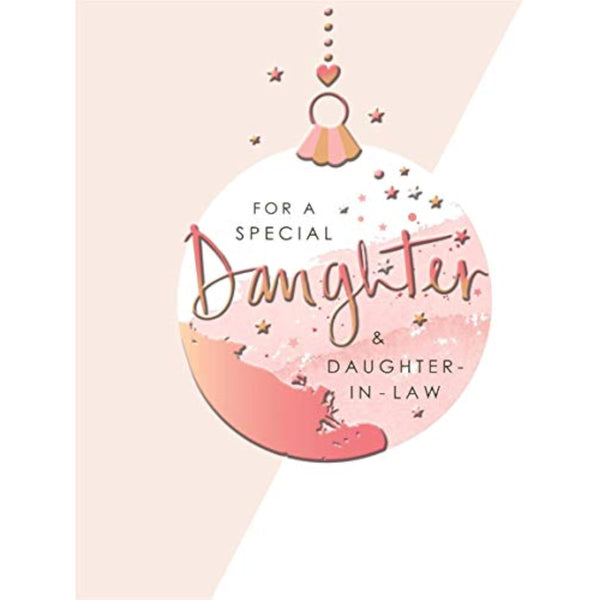 Hallmark greeting card for a special daughter and daughter-in-law, featuring heartfelt design and message inside.