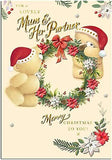 Hallmark Forever Friends Christmas Card for Mum and Partner featuring festive design and heartfelt holiday message.