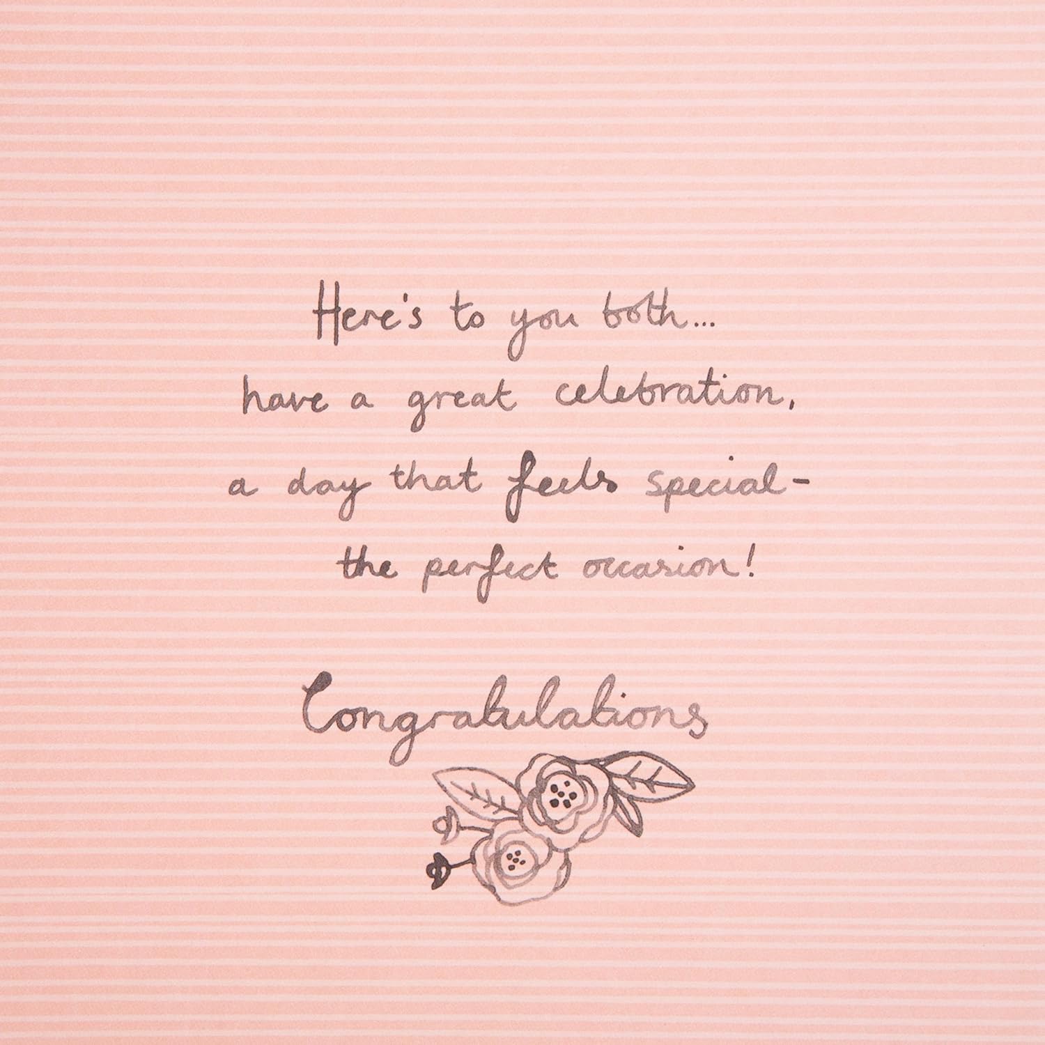 Hallmark anniversary greeting card featuring a 3D champagne glass design for celebrating couples.