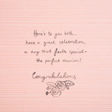 Hallmark anniversary greeting card featuring a 3D champagne glass design for celebrating couples.