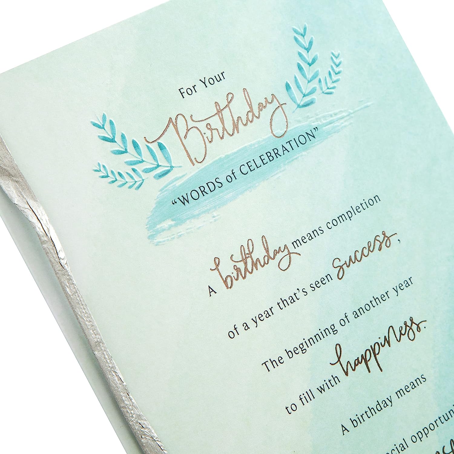 Hallmark greeting card featuring classic text design and heartfelt verse, ideal for birthday celebrations.
