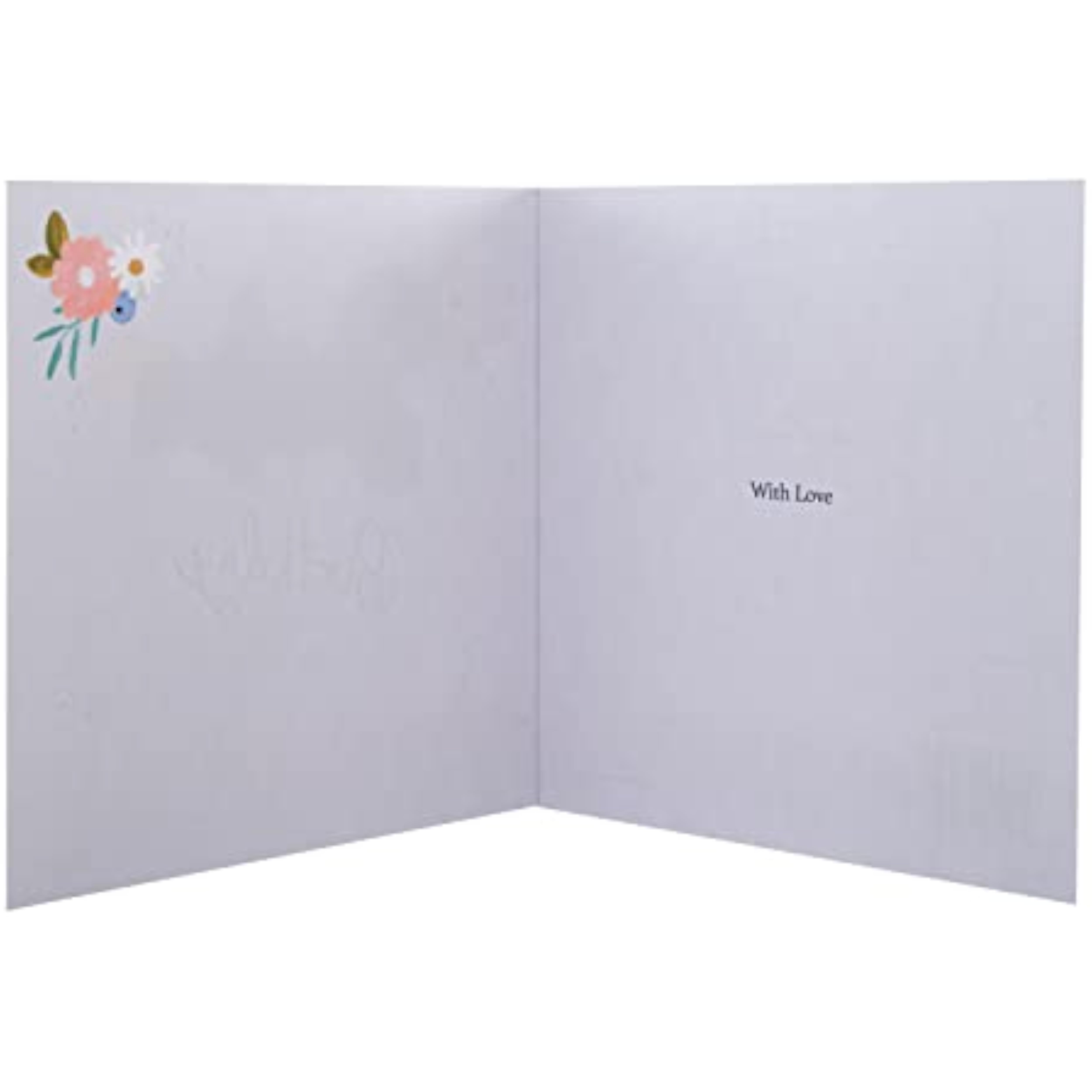Hallmark birthday greeting card for sister featuring flowers and star design with colorful illustrations and heartfelt message.