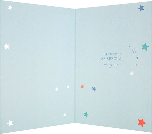Hallmark Godson birthday greeting card titled 'Special' with colorful design and celebratory message, medium size for special occasions.