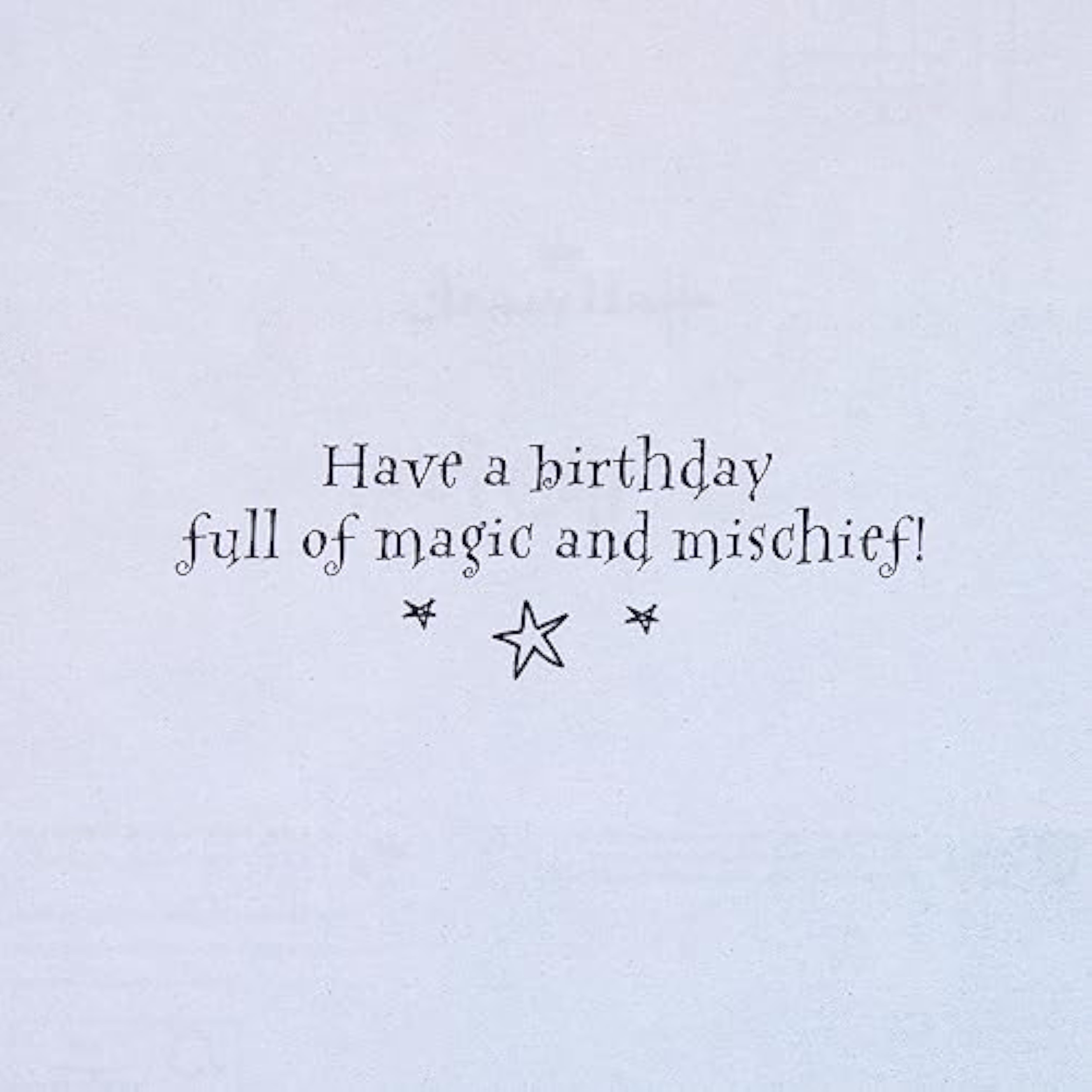 Hallmark Harry Potter Marauder's Map quote greeting card with word search activity, featuring magical design and Harry Potter-themed graphics.