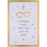 Hallmark Harry Potter Marauder's Map quote greeting card with word search activity and magical design featuring Marauder's Map elements.