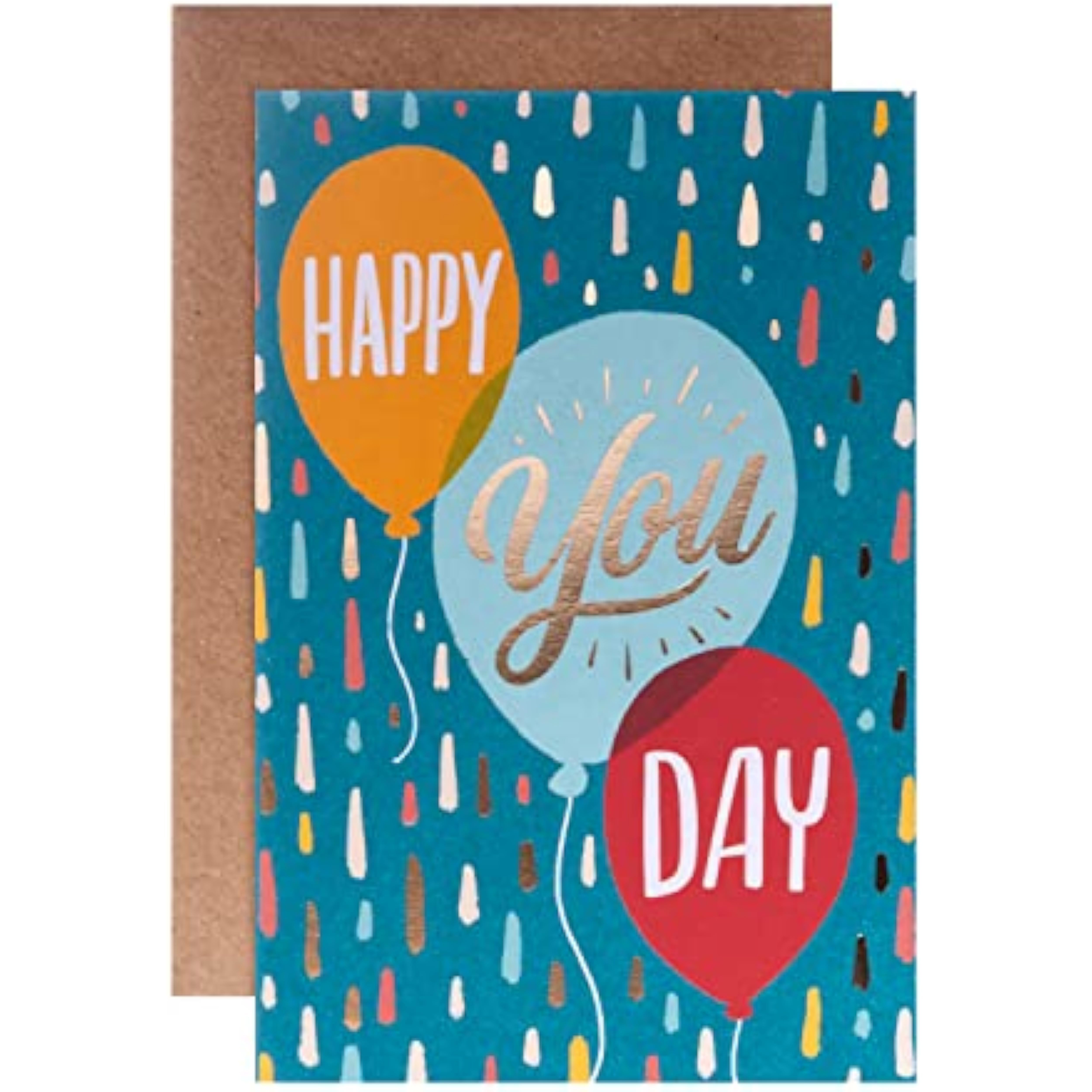 Hallmark Happy You Day Balloons Video Birthday Card with colorful balloons and cheerful design, perfect for celebrating birthdays.