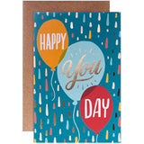 Hallmark Happy You Day Balloons Video Birthday Card with colorful balloons and cheerful design, perfect for celebrating birthdays.