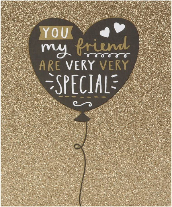 Hallmark Heart Glitter Birthday Card featuring sparkling glitter and heartfelt design, perfect for celebrating special occasions.