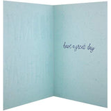 Gold foil birthday greeting card featuring festive design from Hallmark's Hooray collection.