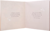 Gold laser-cut Hallmark anniversary greeting card featuring intricate heart designs for husbands.