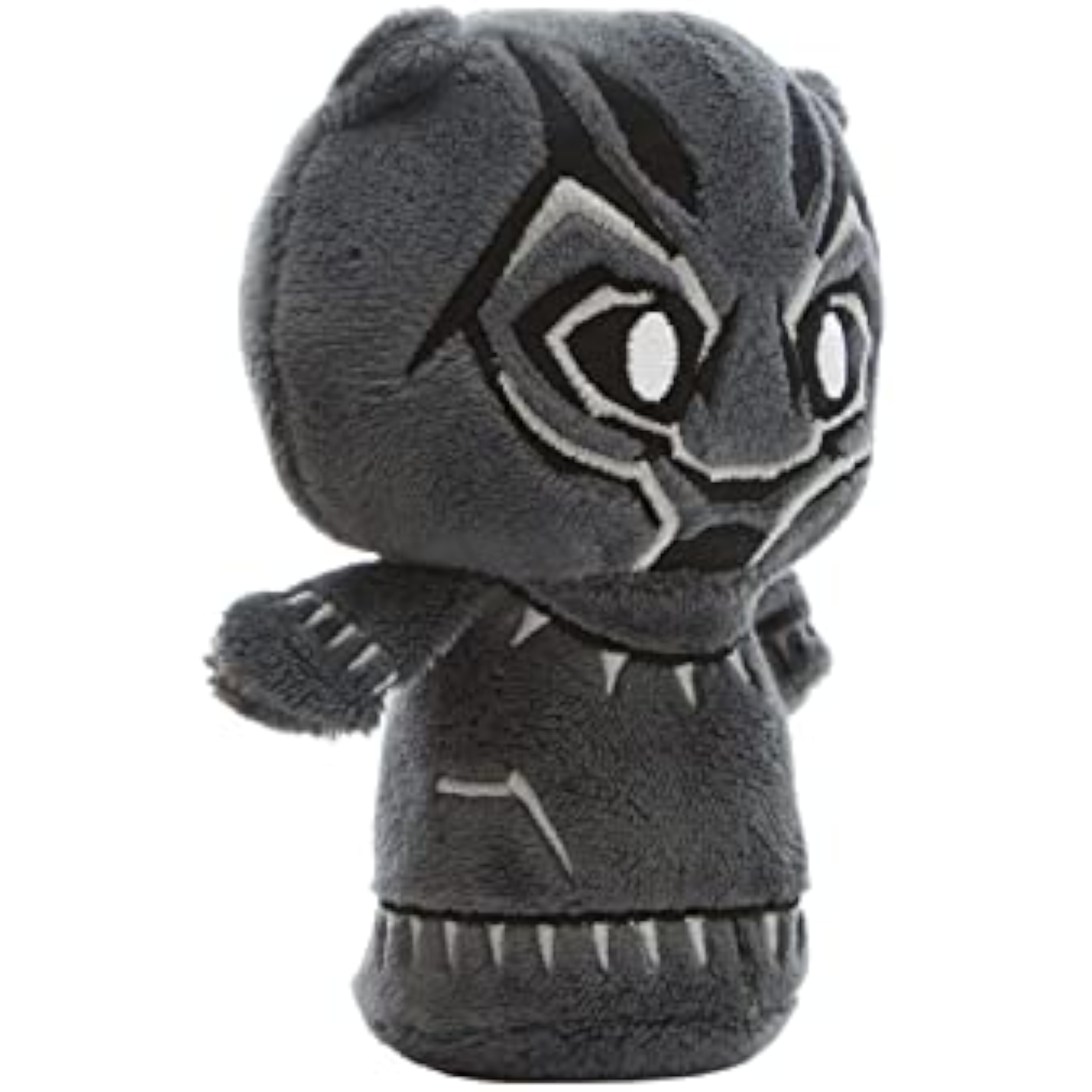Hallmark Marvel Black Panther Itty Bitty soft toy greeting card featuring a cute Black Panther character in a colorful design.