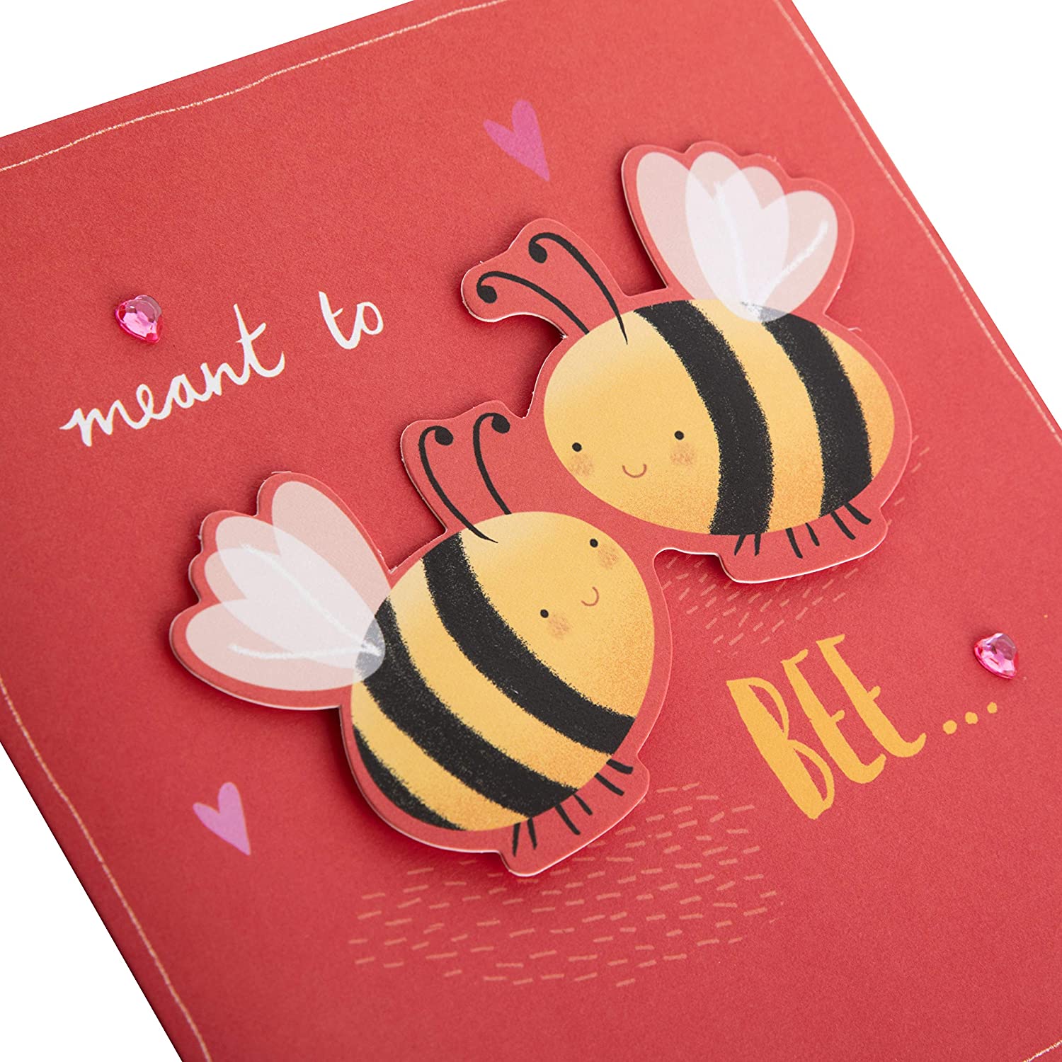 Hallmark Meant To Bee engagement greeting card featuring a floral design with the phrase “Meant To Bee” for celebrating engagements.