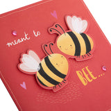 Hallmark Meant To Bee engagement greeting card featuring a floral design with the phrase “Meant To Bee” for celebrating engagements.