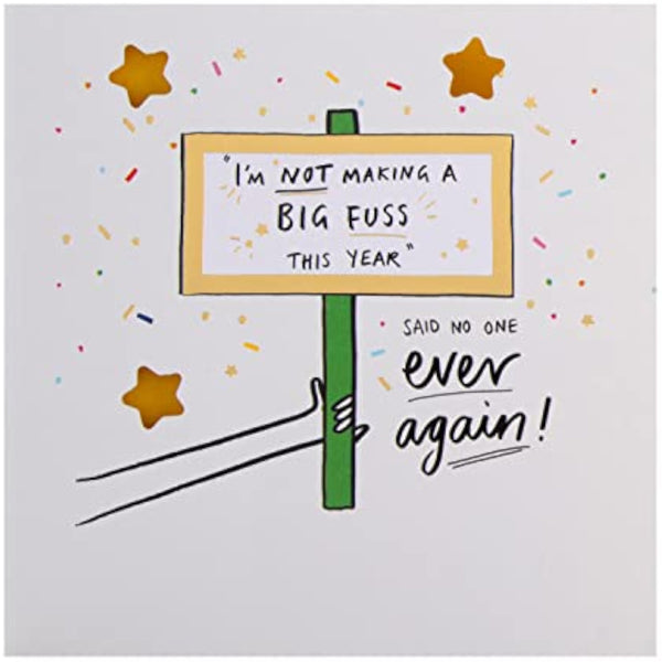 Hallmark Funny Illustrated Birthday Card from the More Than A Feeling Collection featuring colorful, humorous artwork.