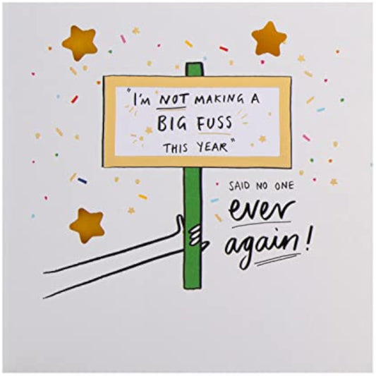 Hallmark Funny Illustrated Birthday Card from the More Than A Feeling Collection featuring colorful, humorous artwork.