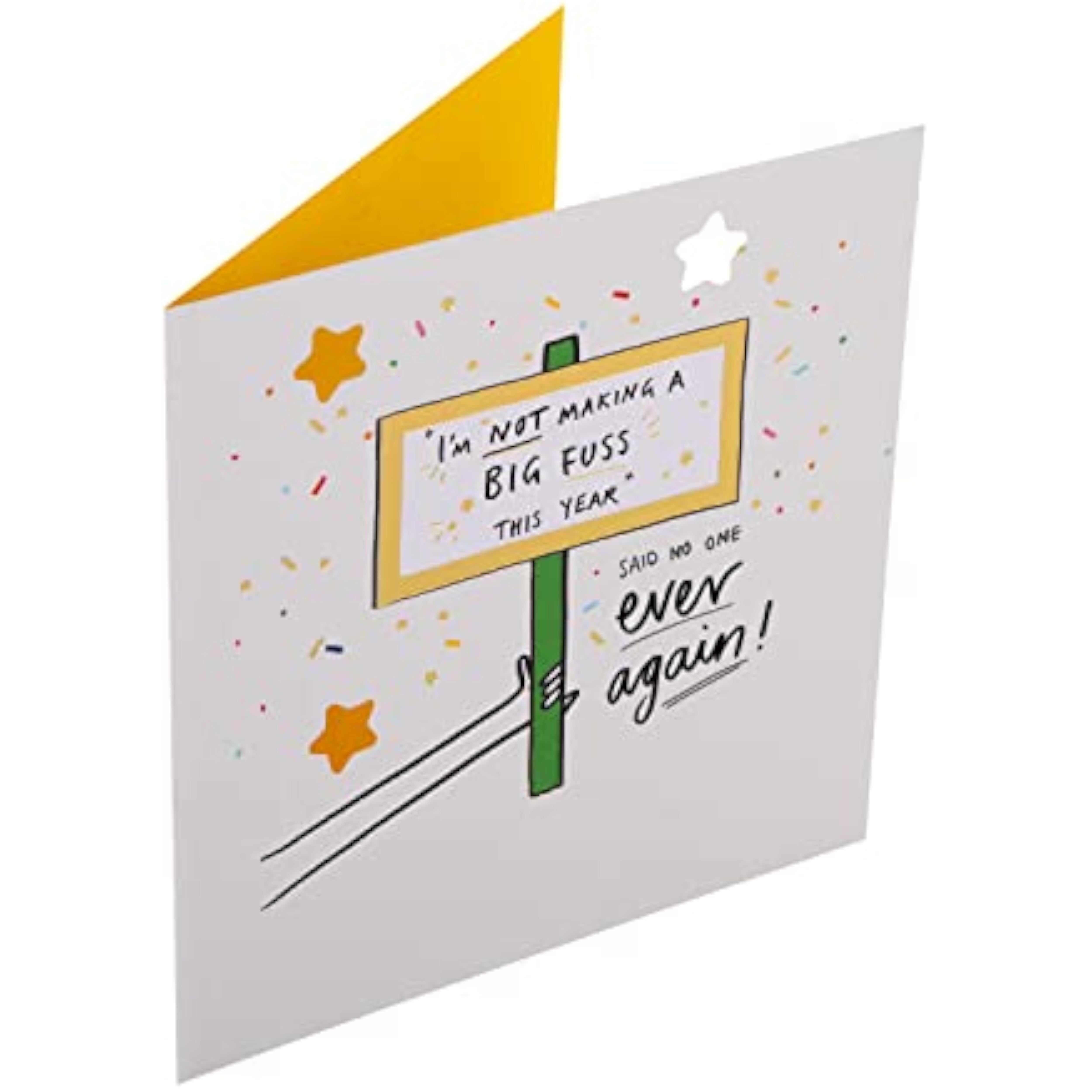 Hallmark greeting card from the More Than A Feeling Collection featuring a funny illustrated birthday design.