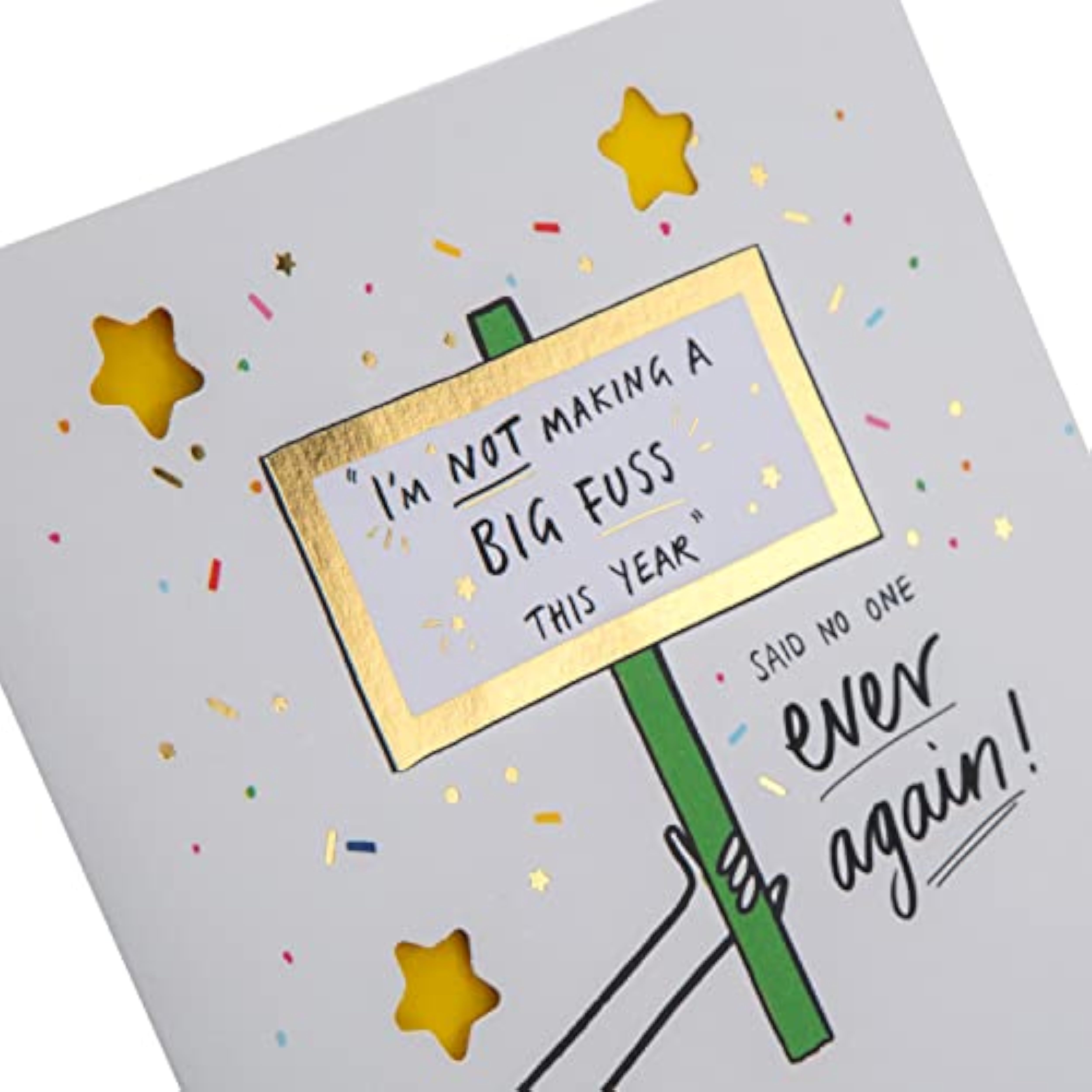 Hallmark greeting card from the More Than A Feeling Collection featuring funny illustrated birthday design and cheerful artwork.