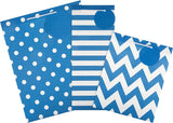 Set of four medium Hallmark greeting card gift bags in various designs, perfect for multiple occasions.