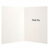 Hallmark Star Wars greeting card featuring the phrase "Does He Ever Say Thank You?" with Star Wars characters on the front.