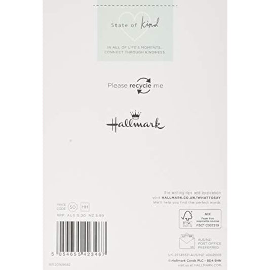 Supportive Mother’s Day greeting card by Hallmark with kind design, featuring heartfelt message and floral illustrations.