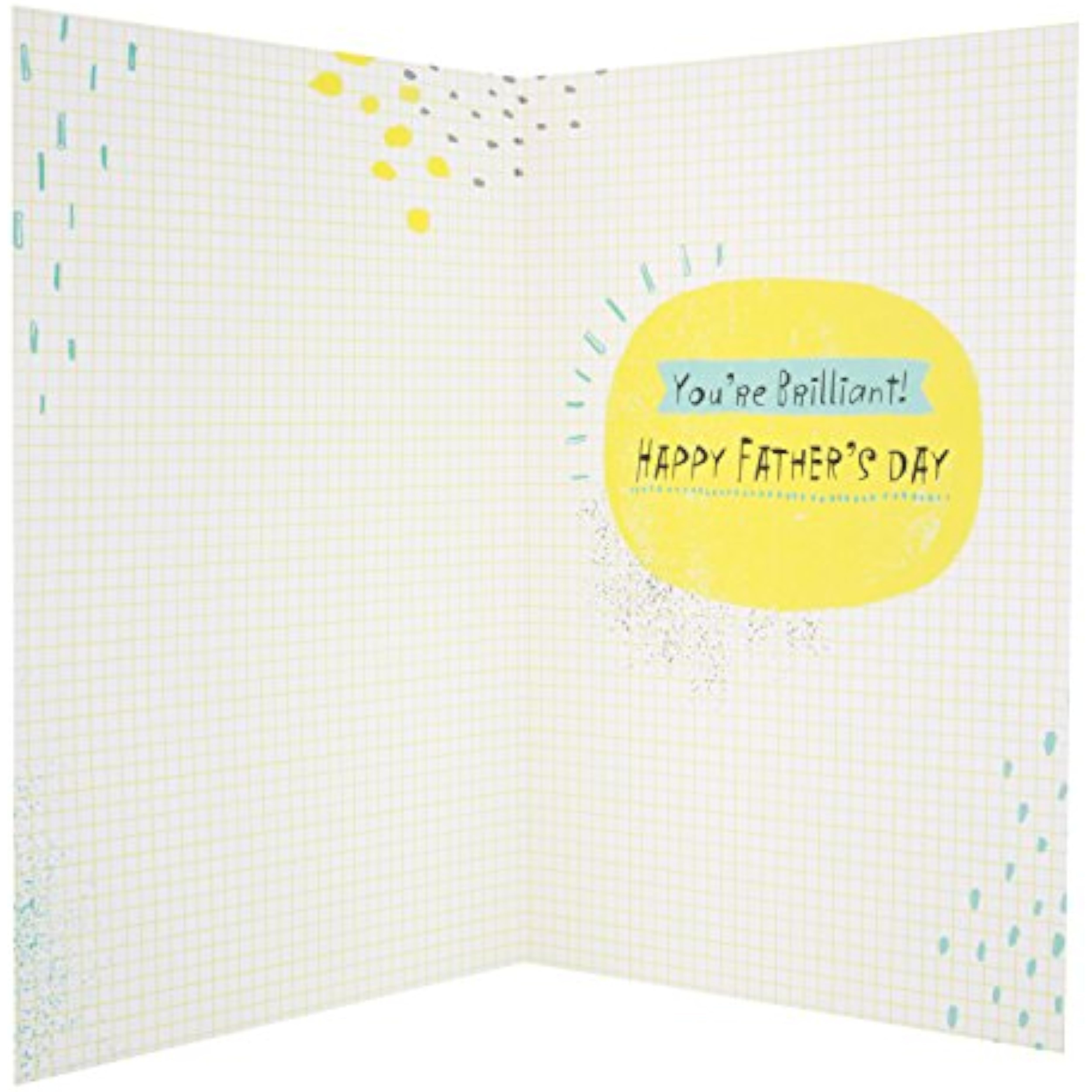 Hallmark Father's Day greeting card with stylish 3D design and foil accents, featuring a heartfelt message for dad.