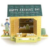 Hallmark 3D pop-up Father’s Day greeting card with heart-shaped design and stylish, heartfelt message inside.