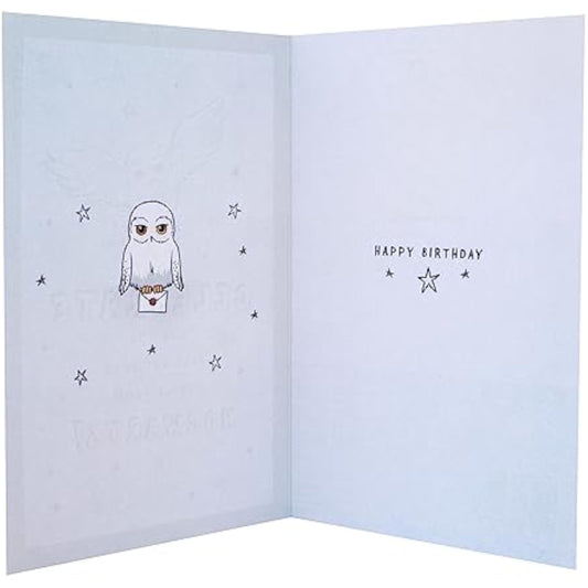Hallmark Unisex Open 50 greeting card with colorful floral and abstract design, suitable for various occasions.