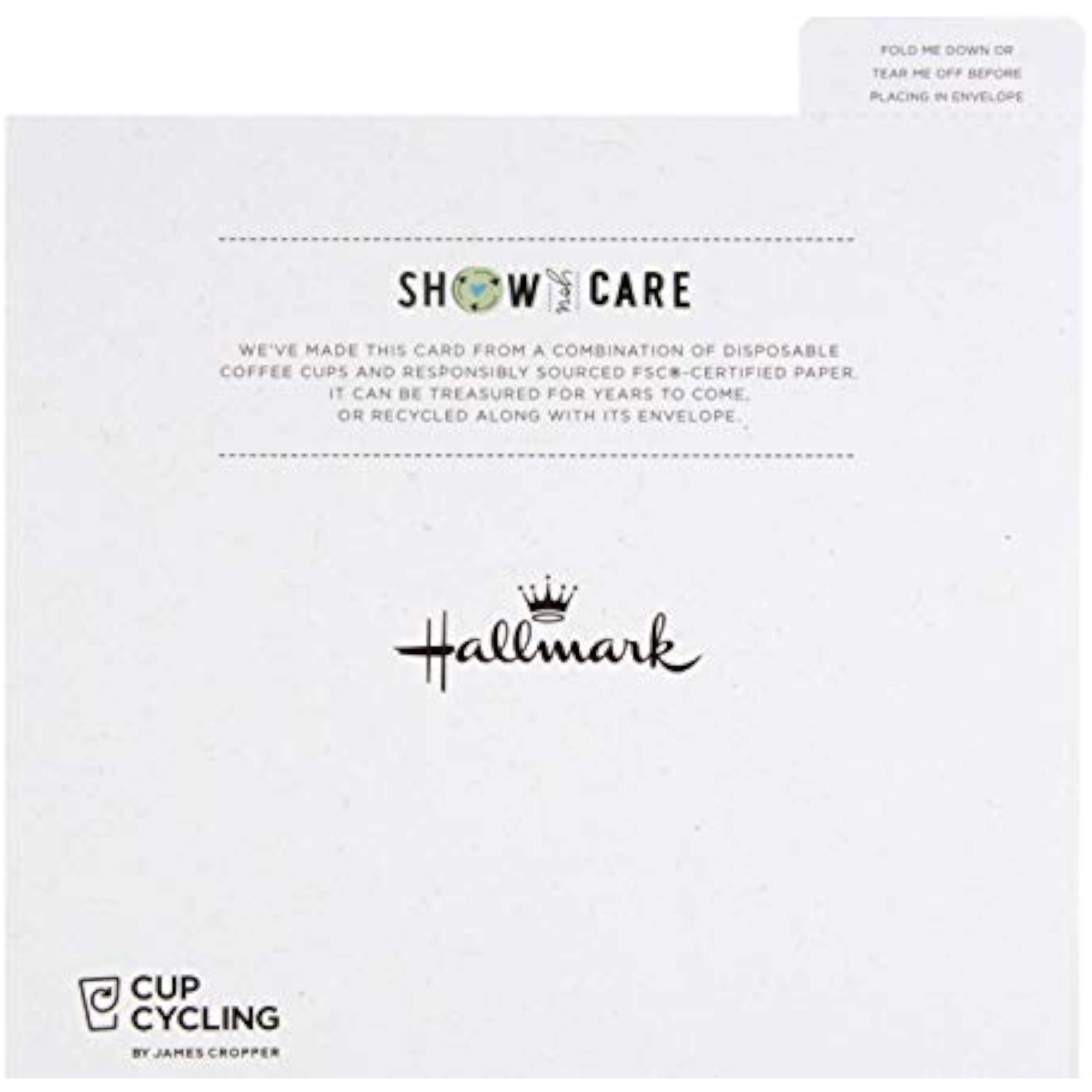 Hallmark Upcycled Animal Puppets Friend Card featuring colorful, playful animal designs on a cheerful greeting card.