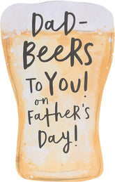 Father's Day Card For Dad With Envelope - Beer Shape Design