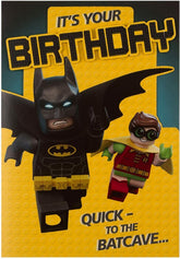 Lego Batman Birthday Card To The Batcave