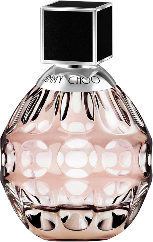 Jimmy Choo Women's Eau de Parfum spray bottle, 60ml, sleek glass container with elegant design.