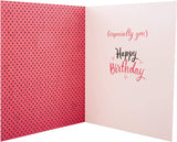 Embossed Text Design Friend Birthday Card