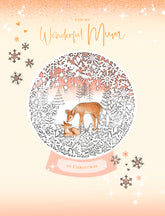 Doe And Deer Wonderful Mum Christmas Card