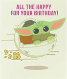 Galactic Greetings Baby Yoda Birthday Card