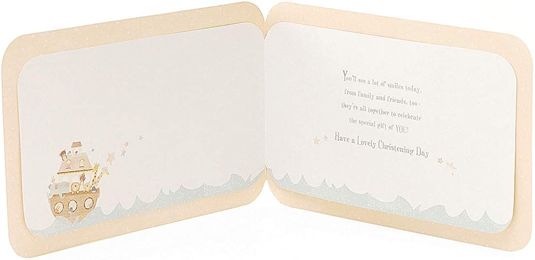 Cute Animals New Baby Christening Card