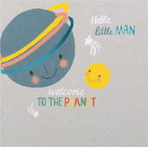 Hallmark Baby Boy Birth Congratulations Card - Cute Planets Design