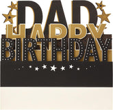 Lovely Design with Pop Up 3D Lettering Dad Birthday Card