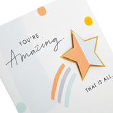 3D Effect Shooting Star Greeting Card