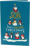 Penguin Design Son Christmas Card