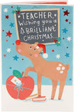 Teacher Christmas Card - to Teacher from Student Christmas Card