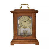 Wood Mantel Clock Lantern Style with Handle