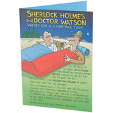 Funny Birthday Card - Birthday Card for Him - Featuring Sherlock Holmes and Dr Watson